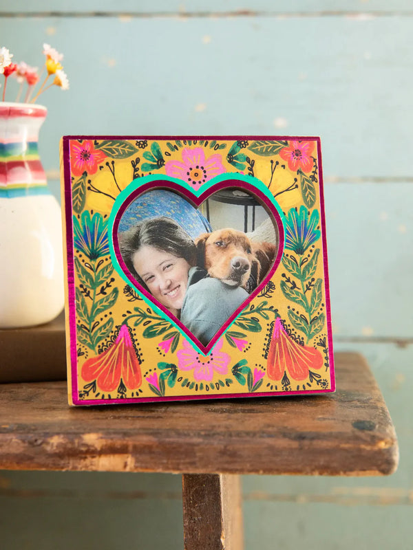 Mini Heart Wooden Picture Frame