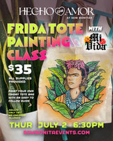 July 2, 2026 / 6:30pm-8:30pm - Painting Class - Frida Tote Bag