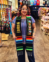 Graduation Serape Stole (Flowers + Lele Doll - Multiple Colors