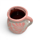 Baby Pink on White Engobe Mug