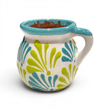 Lime/Turquoise Engobe Mug