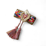 Painted Sacred Heart Bracelet