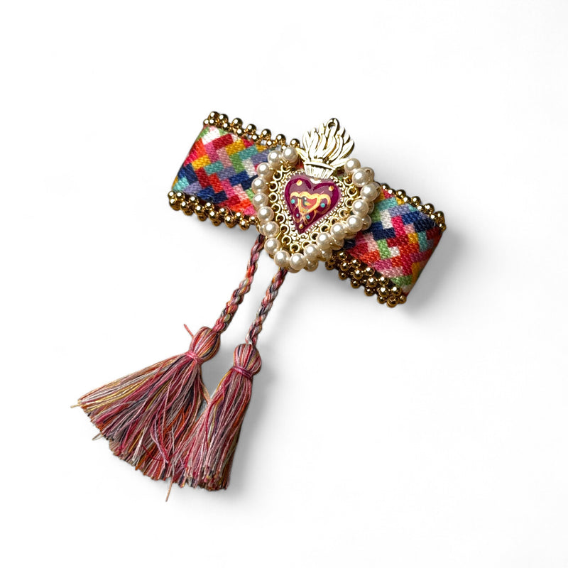 Painted Sacred Heart Bracelet