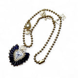 Mixed Charm Colibri Sacred Heart Necklace