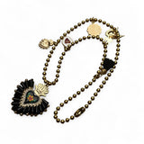 Mixed Charm Flower Necklace