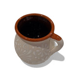 White w/ Brown Lip Talavera Mug