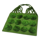Pom Pom Braided Tote Bag