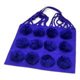 Pom Pom Braided Tote Bag