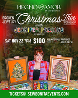 Nov 22, 2025 / 7pm-10pm - Broken Jewelry Kitschmas Trees Workshop