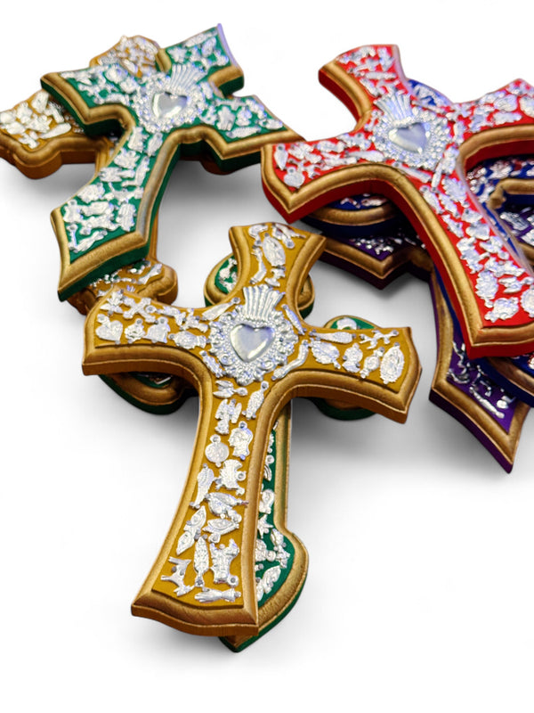 Milagros Wooden Wall Cross (Multiple Styles)
