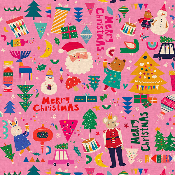 F2388 - Modern Holiday Pink Modern Holiday