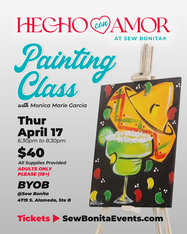 April 17, 2025 / 6:30pm-8:30pm - Painting Class - Fiesta