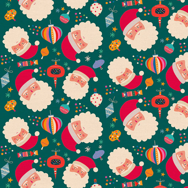 F2385 - Modern Holiday Santa - Green