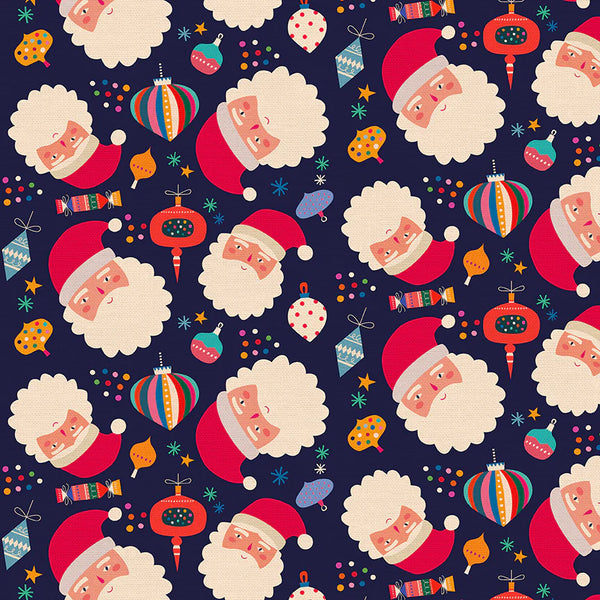F2384 - Modern Holiday Santa - Navy