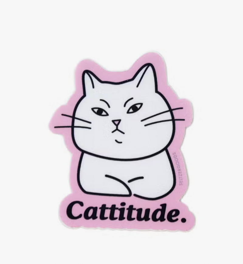 Cattitude Sticker