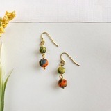 Kantha Double Drop Earrings