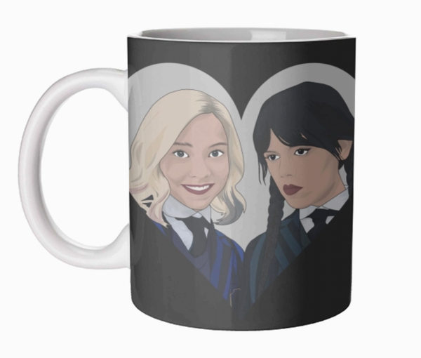 Wednesday and Enid Mug