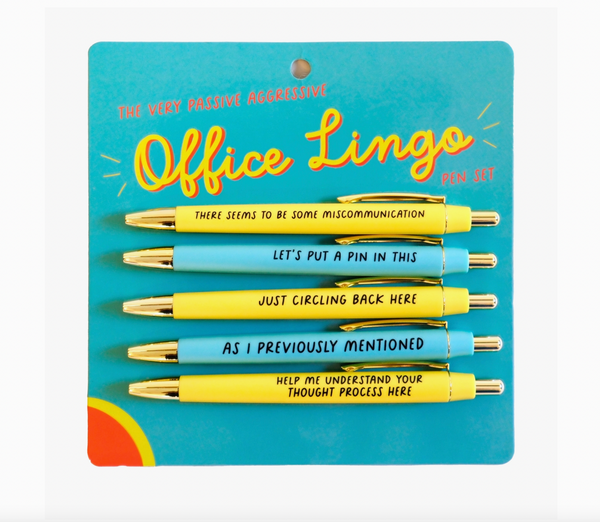 Office Lingo Pen Set