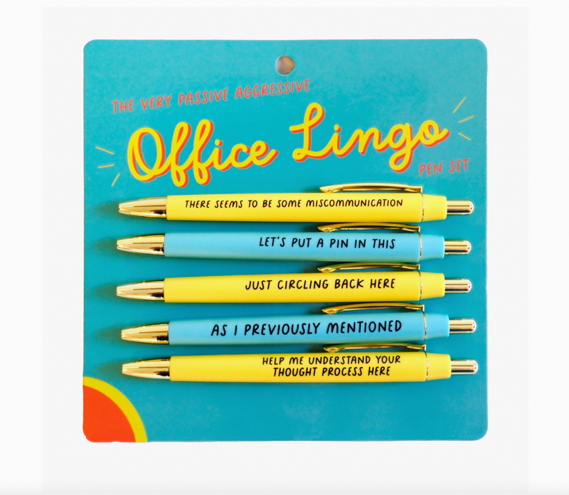 Office Lingo Pen Set