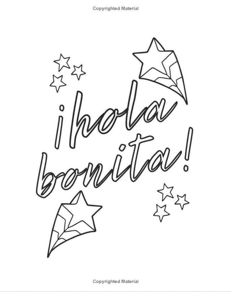 "Hola Bonita!" Coloring Book