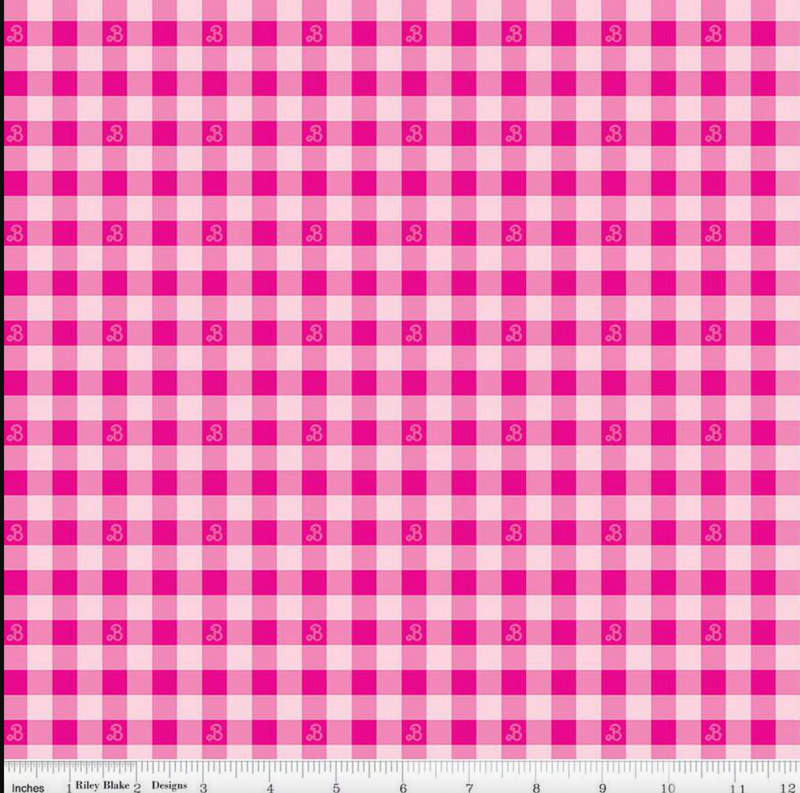 Barbie World Barbie Gingham Hot Pink - FQ