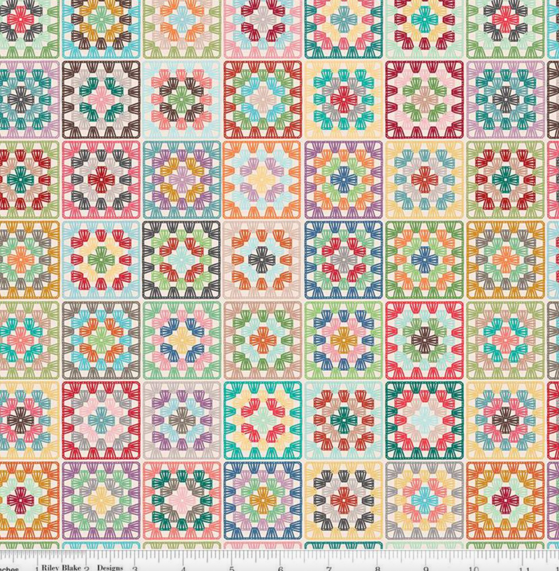 F2277 Chunky Thread Granny Squares