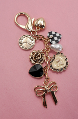 Bow Checker Bag Charm/Keychain