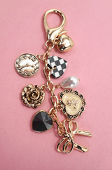 Bow Checker Bag Charm/Keychain