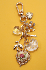 Porcelain Lace Bag Charm/Keychain