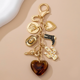 Pearl Western Bag Charm/Keychain