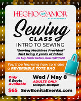 May 8th / Adult Intro to Sewing Class (Tote Bag)