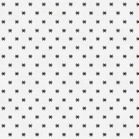 F2325 - Halloween Night Spiders White