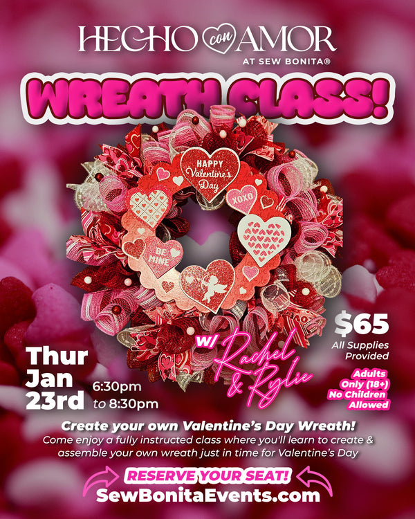 Jan 23rd, 2025 / Valentine's Day Wreath Workshop