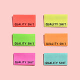 Quality Shit Woven Labels (Neon)