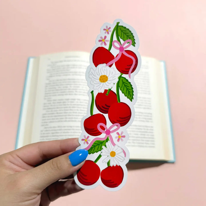Cherries Die Cut Bookmark