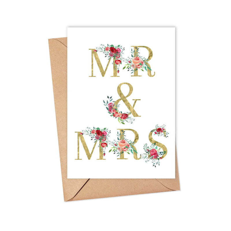 Mr. & Mrs. Wedding Card