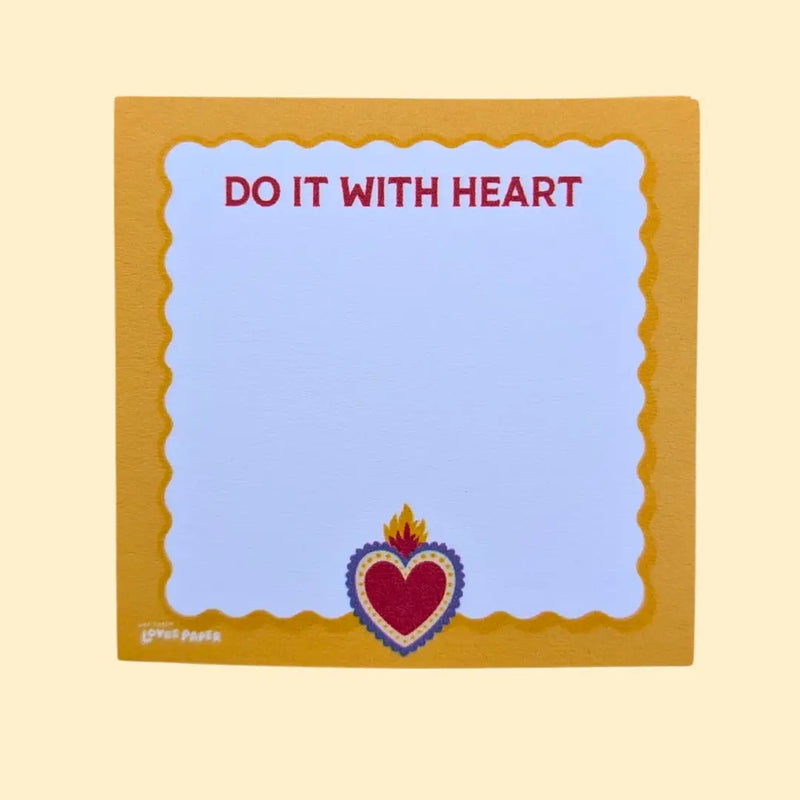 Do It with Heart 3x3 Post-It Notes