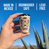 Sugar Skull Shot Glass