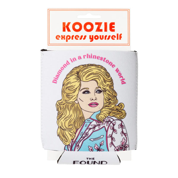 Dolly Diamond Koozie Can Cooler 12oz