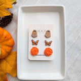 Día de Muertos Stud Earrings Trio