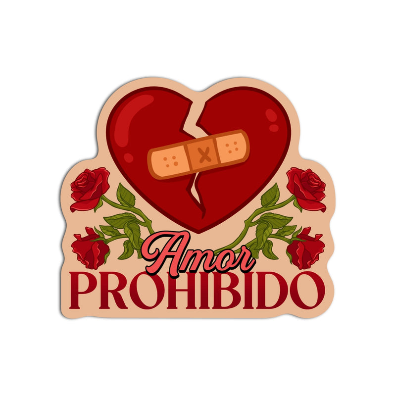 Amor Prohibido Textured Sticker