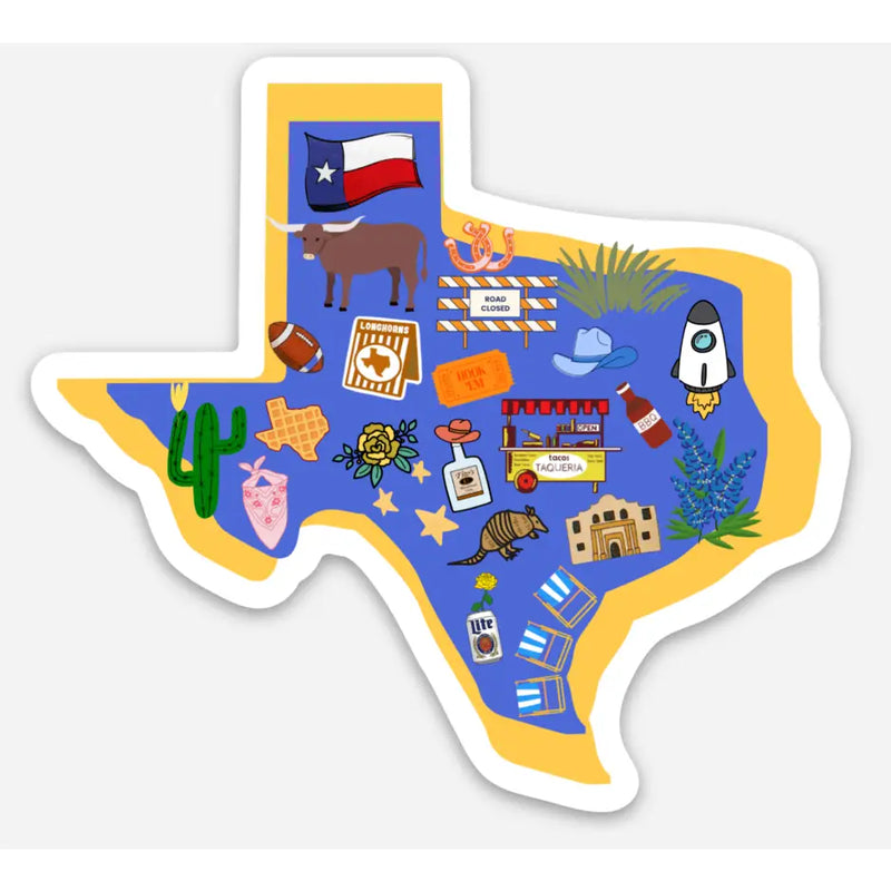 Texas Favorites Sticker