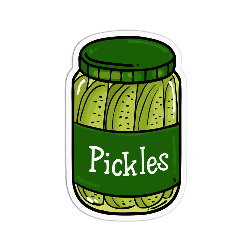 Pickle Jar Textured Sticker