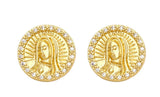 Virgen de Guadalupe Stud Earrings