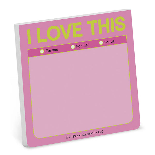 I Love This Sticky Note (Pastel Version)