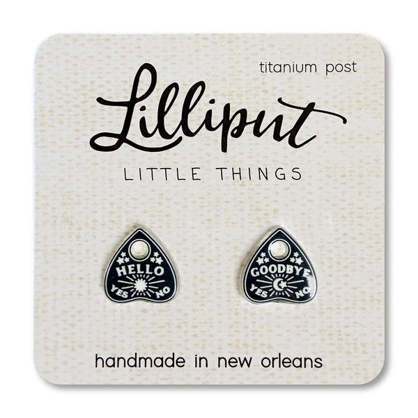 Spooky Planchette Stud Earrings