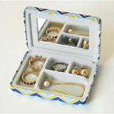 Portable Striped Jewelry Case