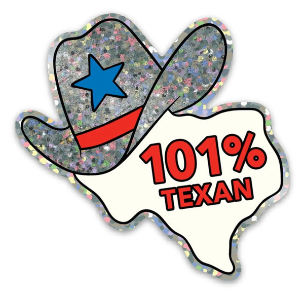 101% Texan Sticker