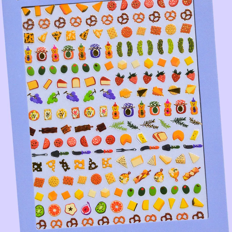 Charcuterie Nail Art Stickers