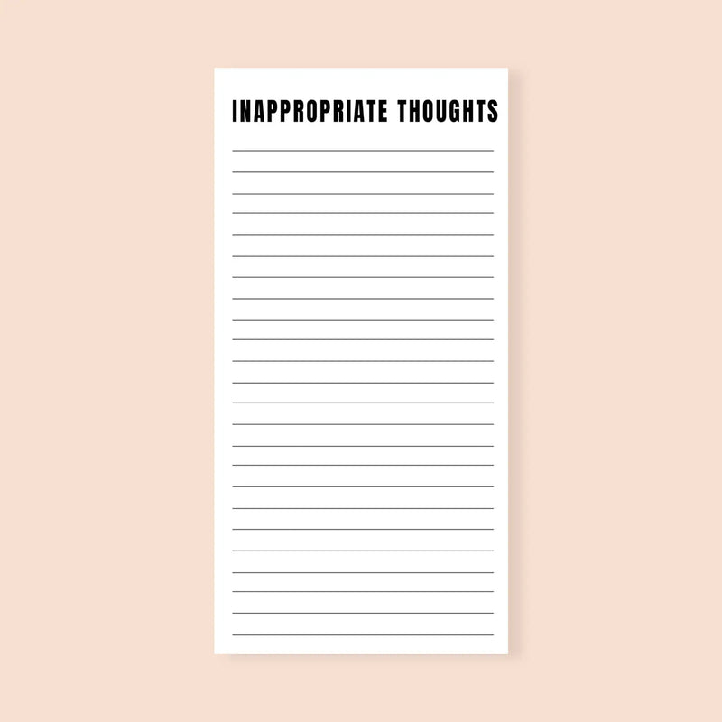 Inappropriate Thoughts Funny Notepad